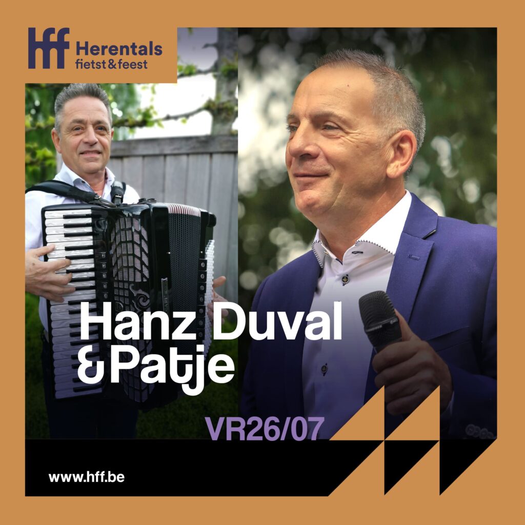 Hanz Duval & Patje komen naar Herentals Fietst & Feest 2024